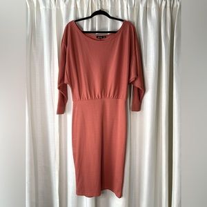 Size 12 Wide Neck Rib MIDI Dress